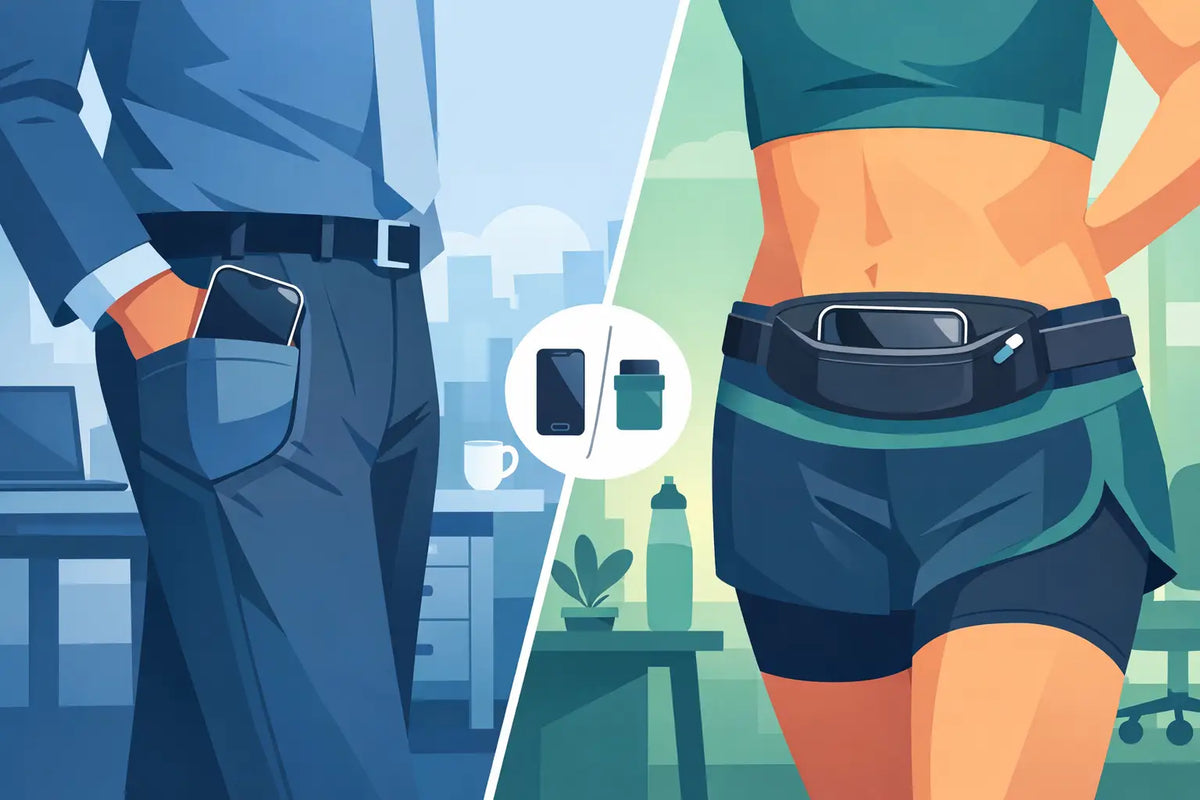 Phone Pocket Underwear vs Running Belt at Work