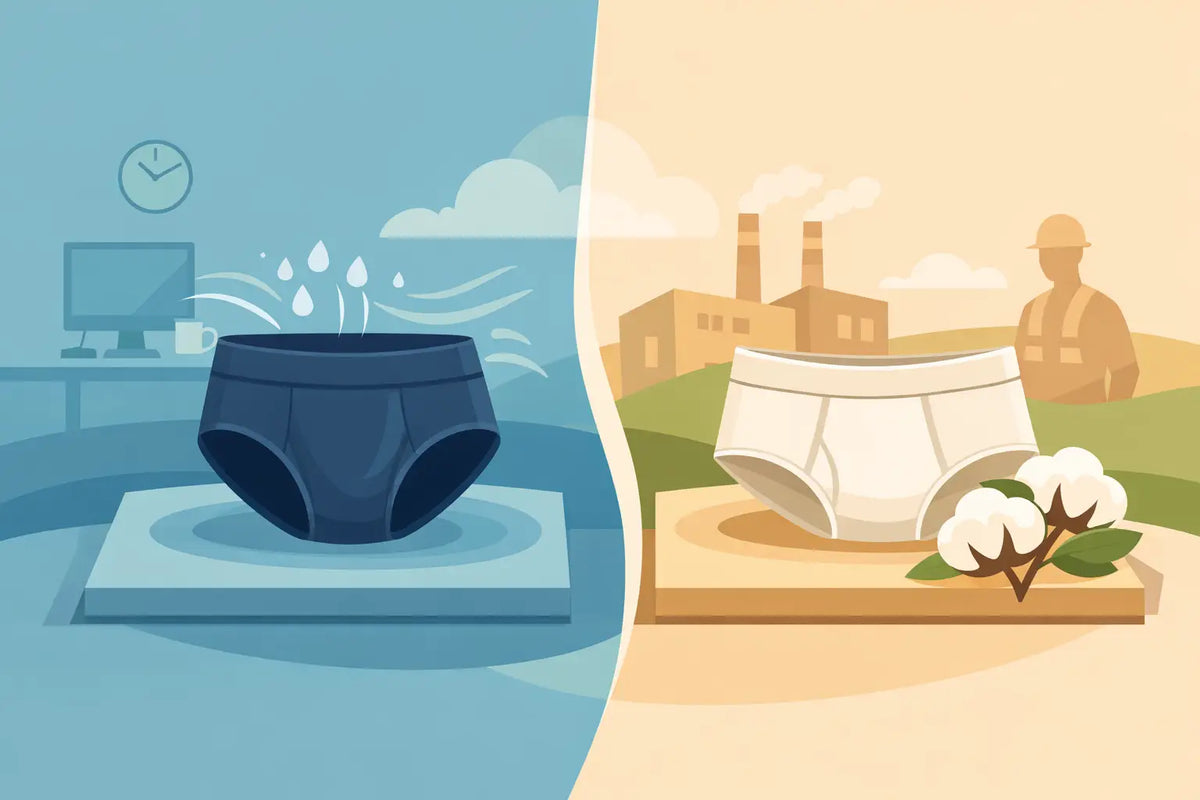 Polyamide vs Cotton Underwear for Long Workdays