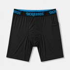 Dickiebirds men’s boxer briefs with pocket and pouch in black  print performance underwear