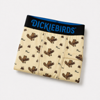 Dickiebirds men’s boxer briefs folded with pocket and pouch in beaver print performance underwear